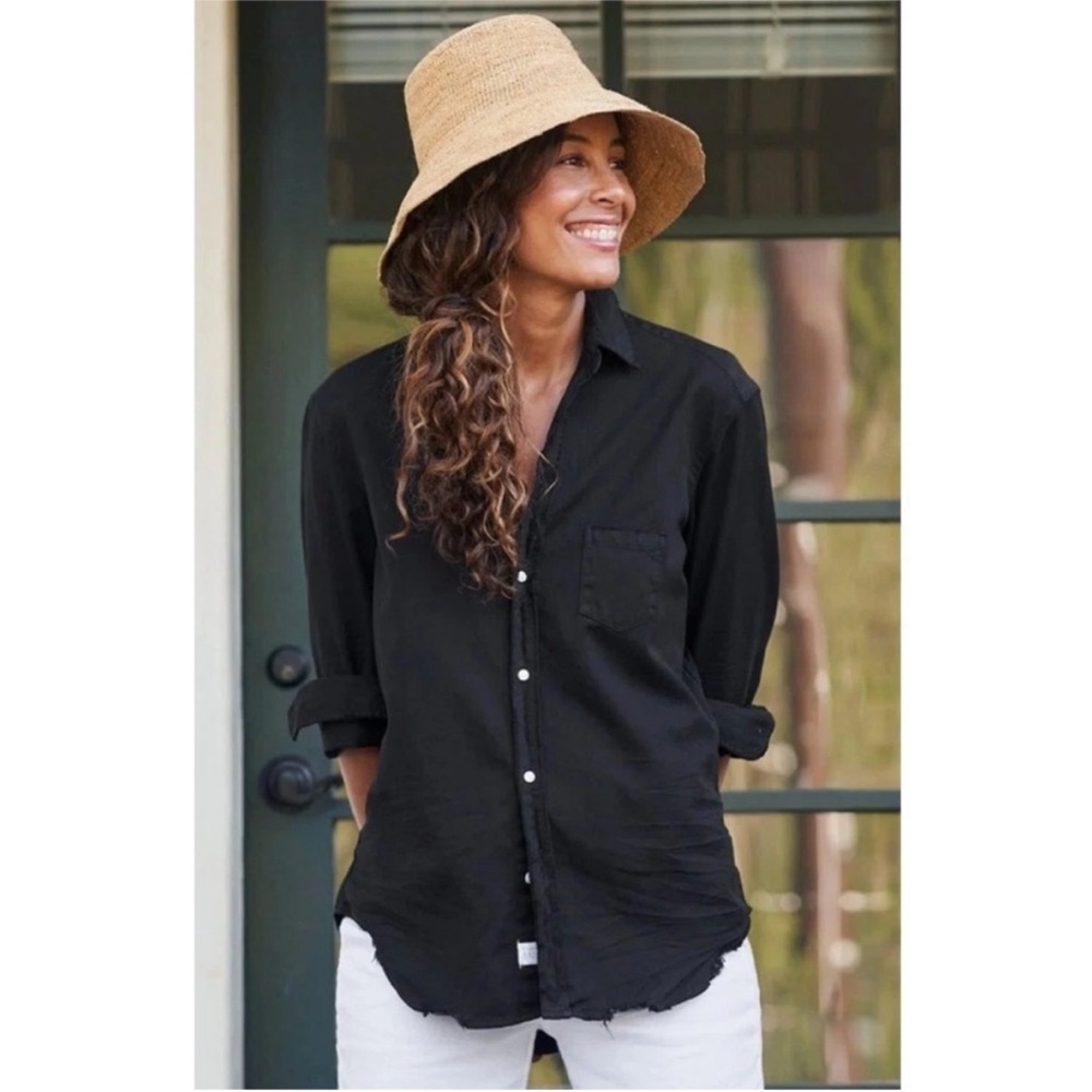 FRANK & EILEEN Famous Denim Relaxed Button-Up Shirt, Size XL